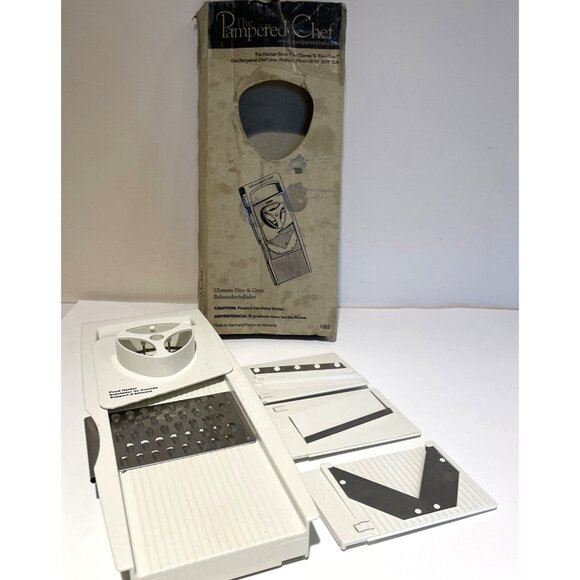 The Pampered Chef Ultimate Slice & Grate Mandoline Slicer 1085 - Picture 1 of 10